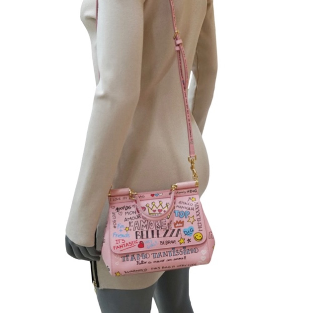 Dolce & Gabbana 
SICILY GRAFFITI TOP HANDLE BAG